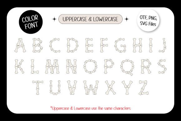 Halloween Bone Font preview 2