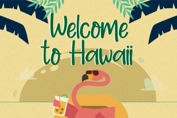Aloha Summer Font preview 2