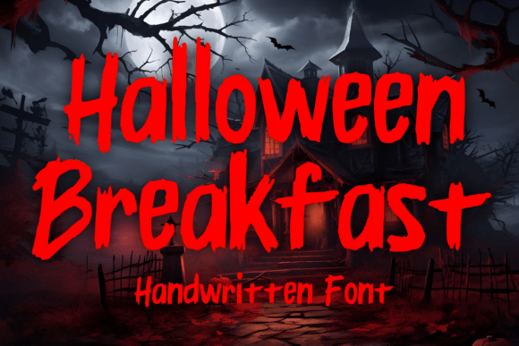 Halloween Breakfast Font