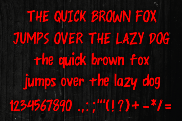 Halloween Breakfast Font preview 4