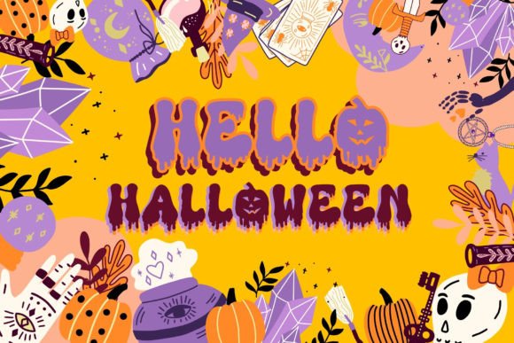 Halloween Retro Font preview 3