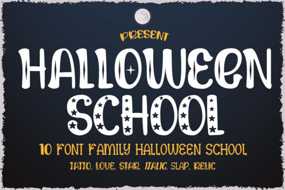 Halloween School Font preview 2