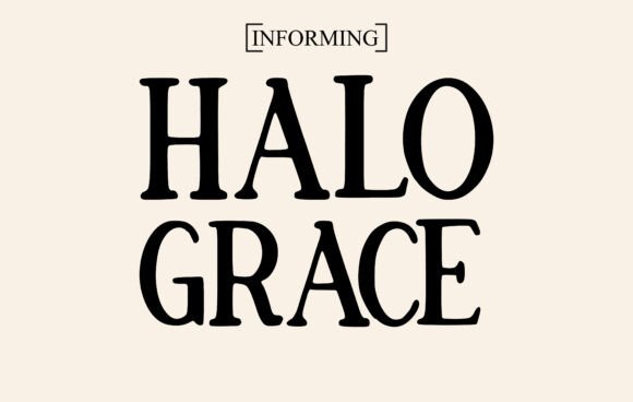 Halo Grace Font preview 2