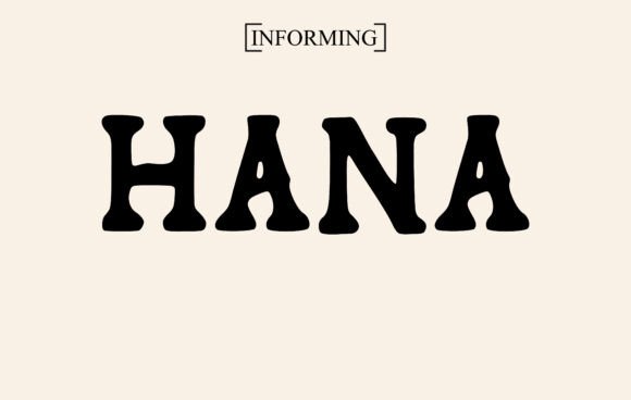 Hana Font preview 2