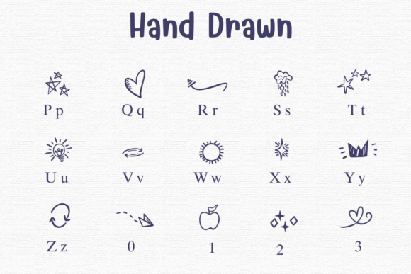 Hand Drawn Font preview 6