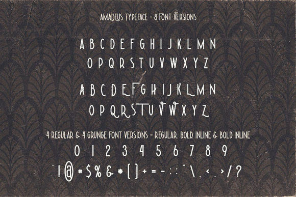 Amadeus Font preview 2