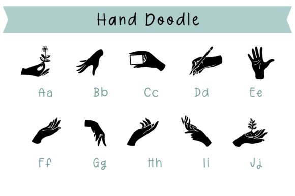 Hand Doodle Font preview 2