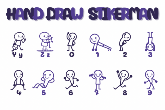 Hand Draw Stikerman Font preview 4