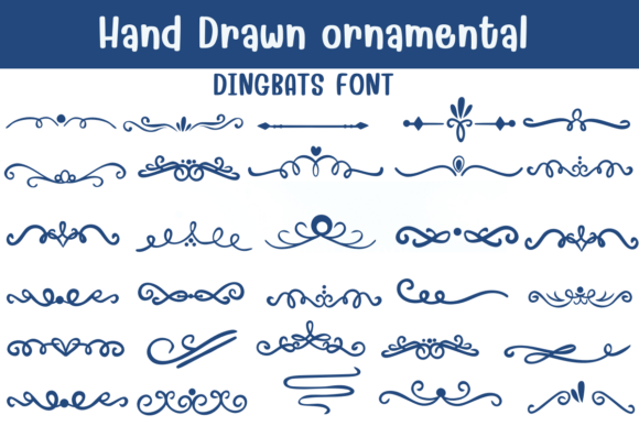 Hand Drawn Ornamental Font