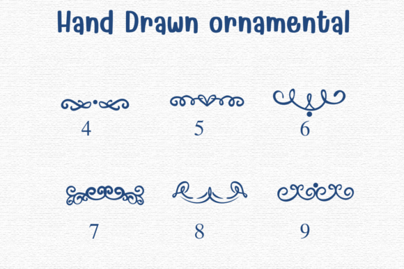 Hand Drawn Ornamental Font preview 4