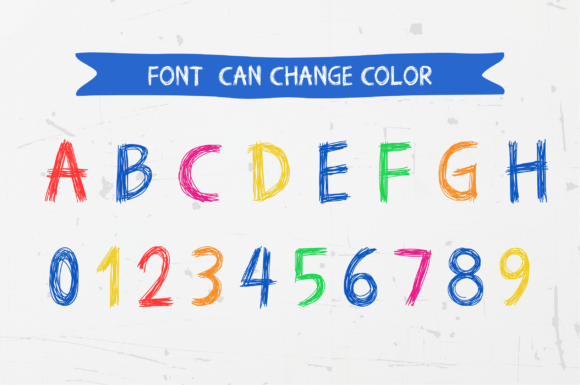 Hand Pen Sketchy Font preview 2