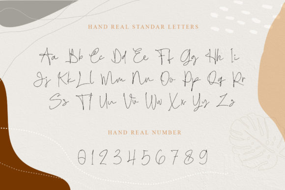 Hand Real Font preview 2