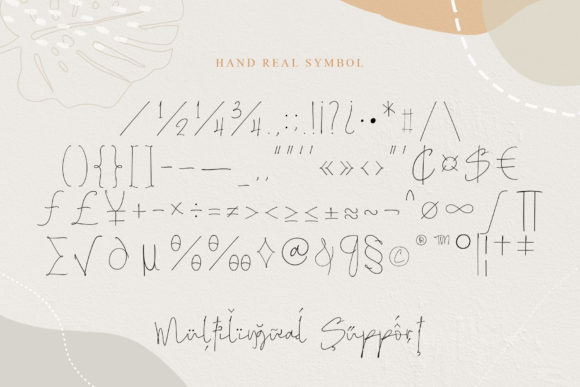 Hand Real Font preview 3