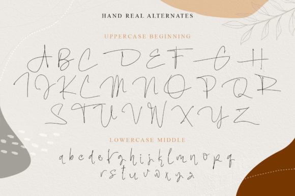 Hand Real Font preview 4