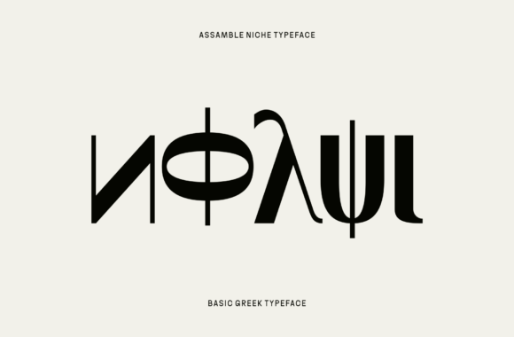 Assemble Niche Font preview 4