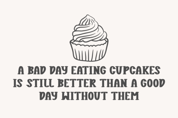 Handmade Cupcake Font preview 2