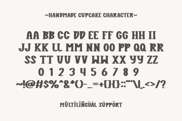 Handmade Cupcake Font preview 3