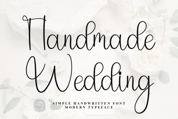 Handmade Wedding Font