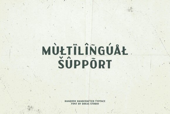 Handoek Font preview 4