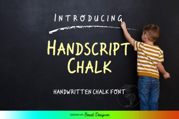 Handscript Chalk Font preview 3
