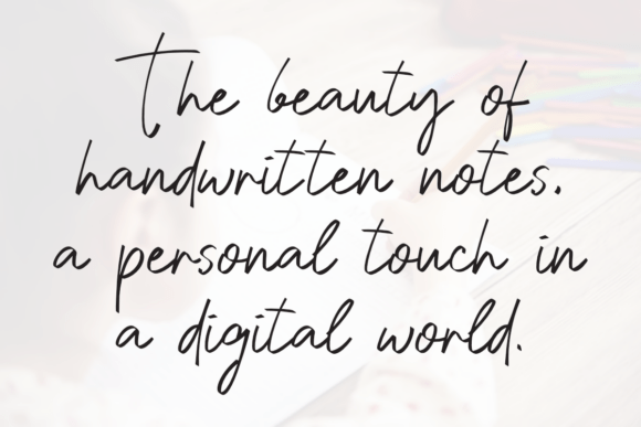 Handwriting Font preview 6