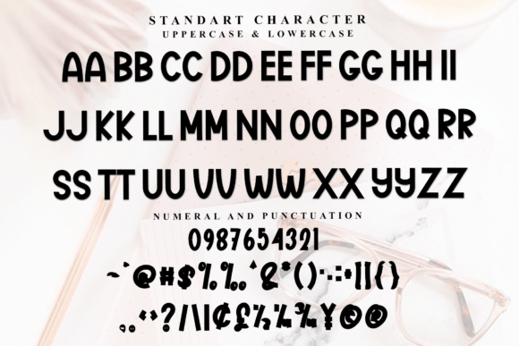 Break Time Font preview 4