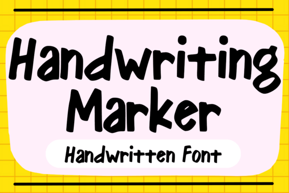 Handwriting Marker Font