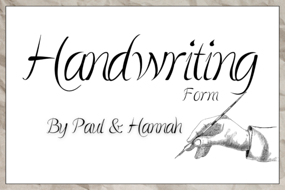 Handwriting Form Font
