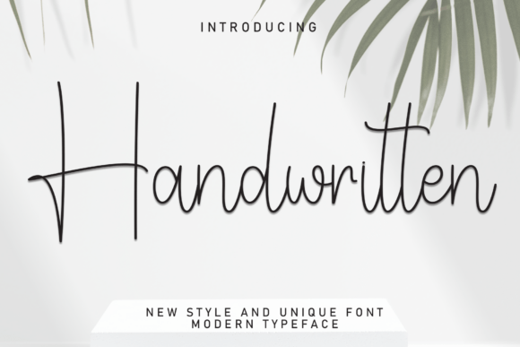Handwritten Font preview 2