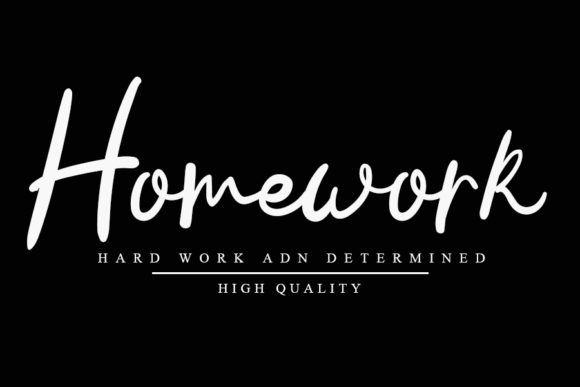 Handwritten Font preview 7