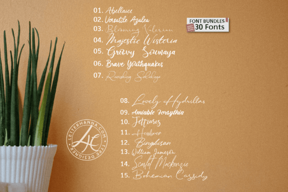 Handwritten Bundle Font preview 4