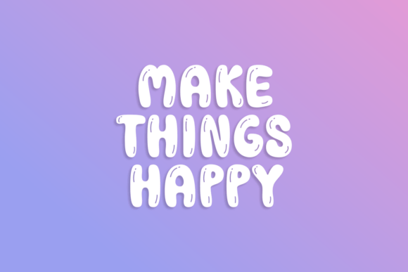 Handy Bubble Font preview 3