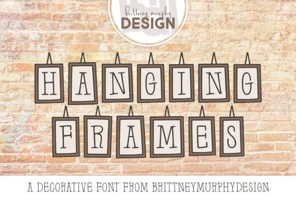 Hanging Frames Font preview 3