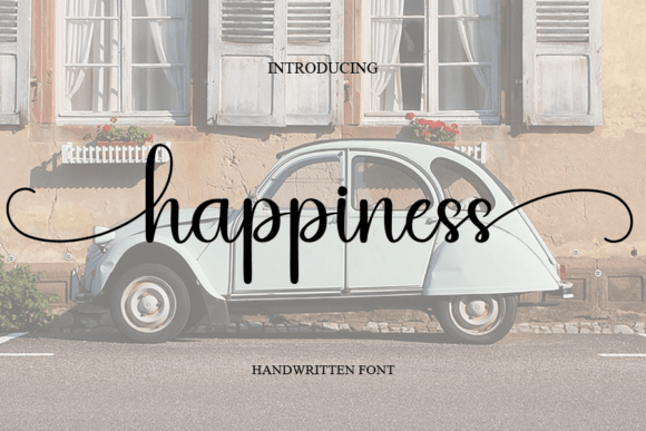 Happiness Font preview 2