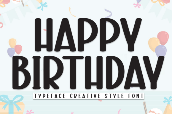 Happy Birthday Font preview 2