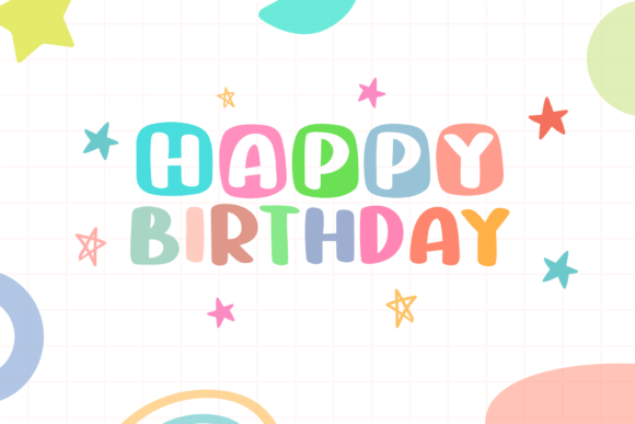 Happy Block Font preview 3