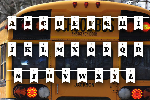 Happy Day at School Font preview 4