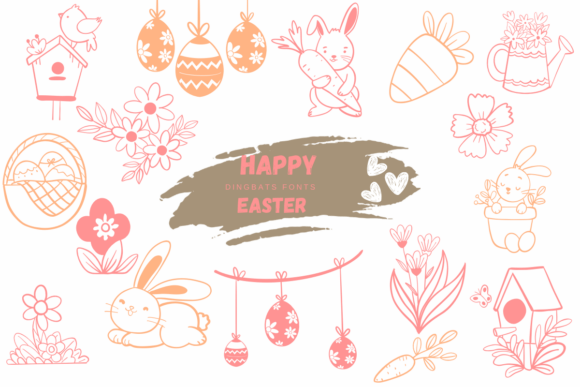 Happy Easter Font preview 2
