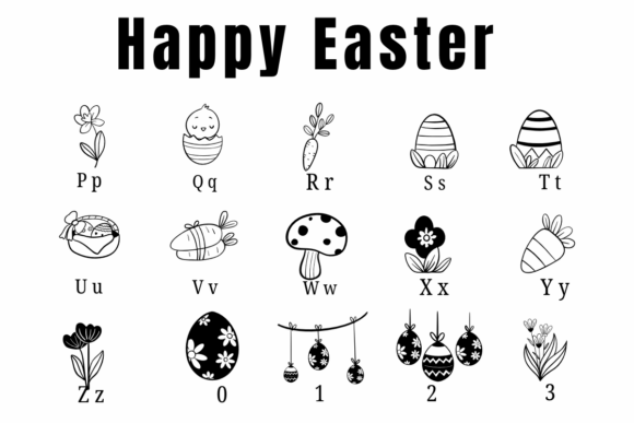 Happy Easter Font preview 6