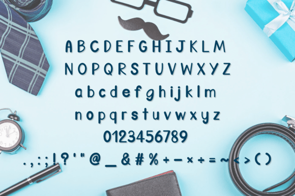 Happy Father Day Font preview 2