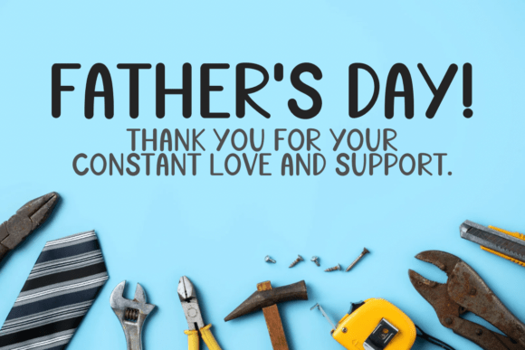 Happy Father Day Font preview 3