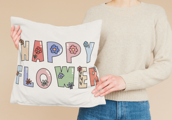 Happy Flower Font preview 3