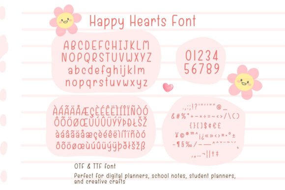 Happy Hearts Font preview 2