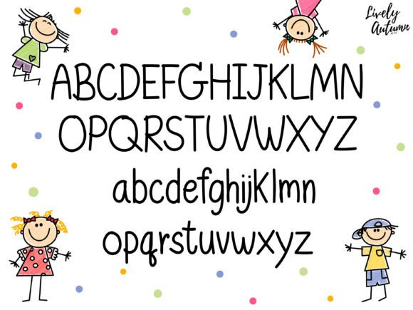 Happy Kiddy Font preview 2