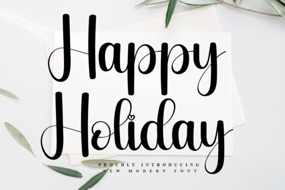 Happy Holiday Font