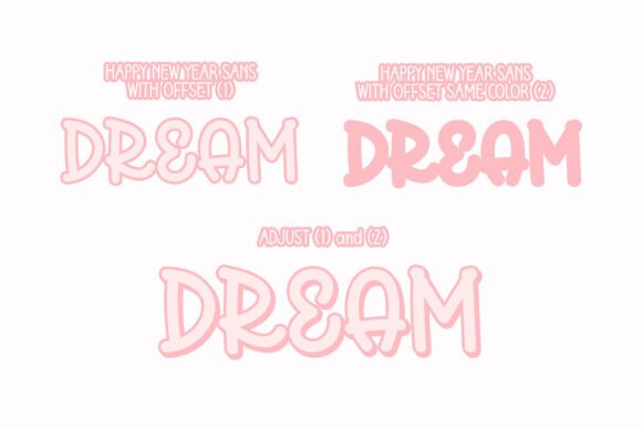 Happy New Year Font preview 3