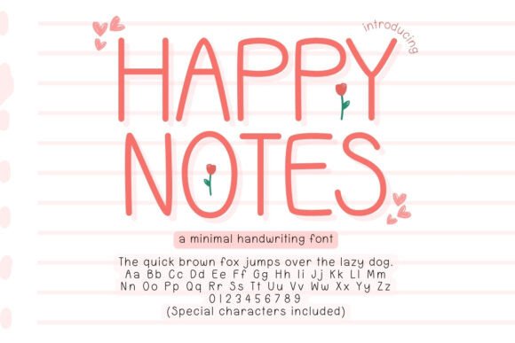 Happy Notes Font