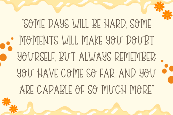 Happy Orange Font preview 2