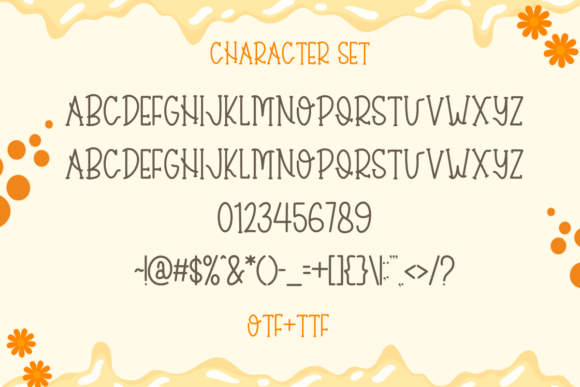 Happy Orange Font preview 3