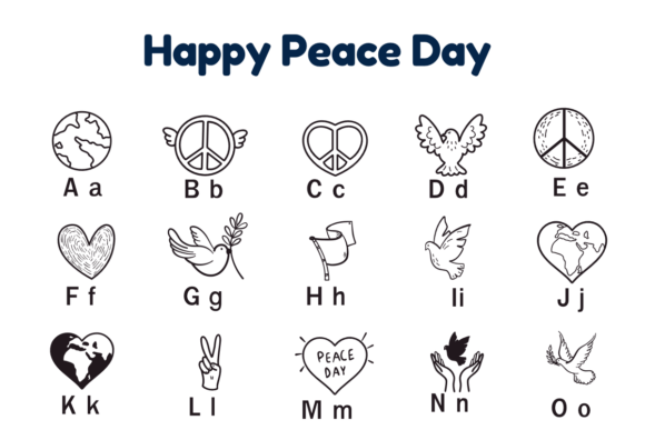 Happy Peace Day Font preview 2